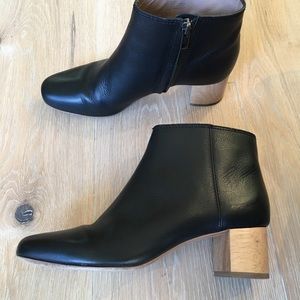Madewell Lucien Boot in black leather Sz 6.5